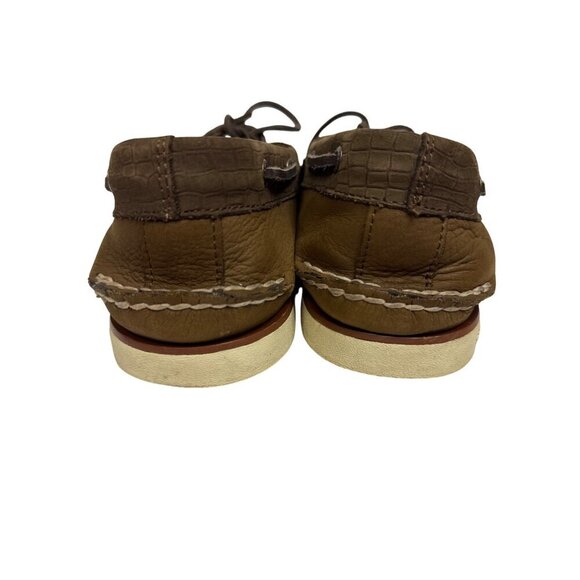 Sperry Men\'s Shoes Gold Cup Luxury Collection Boat Brown Nubuck Leather Size 12 main image 4